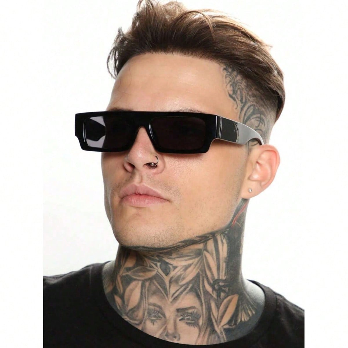 Travel Accessories Unisex - 1pc Classic Men Black Square Frame