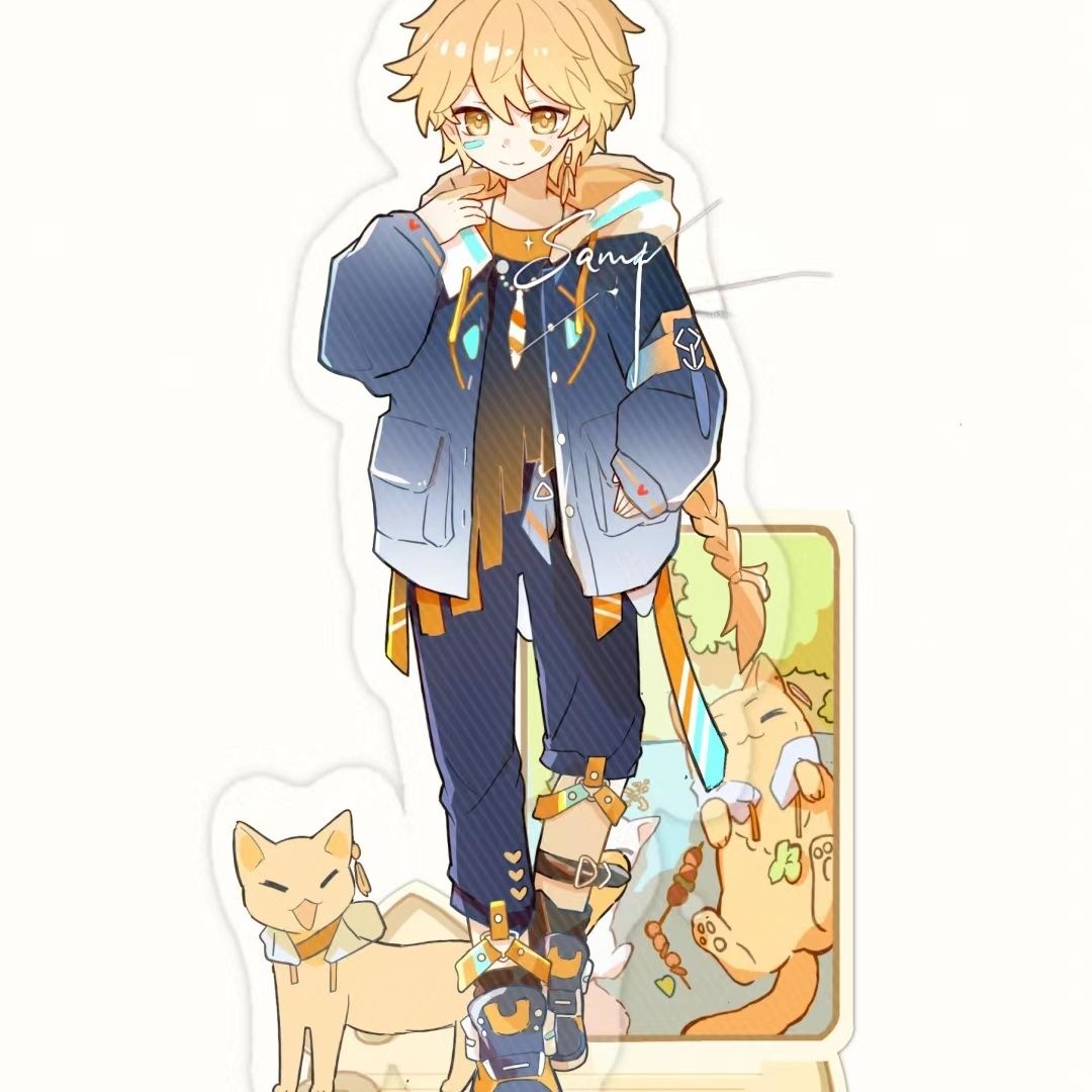 Travel Accessories Unisex - Anime Genshin Impact Traveler Acrylic Stand