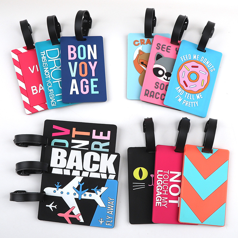 Travel Accessories Sale - 1pc Cartoon Animal PVC Luggage Tag