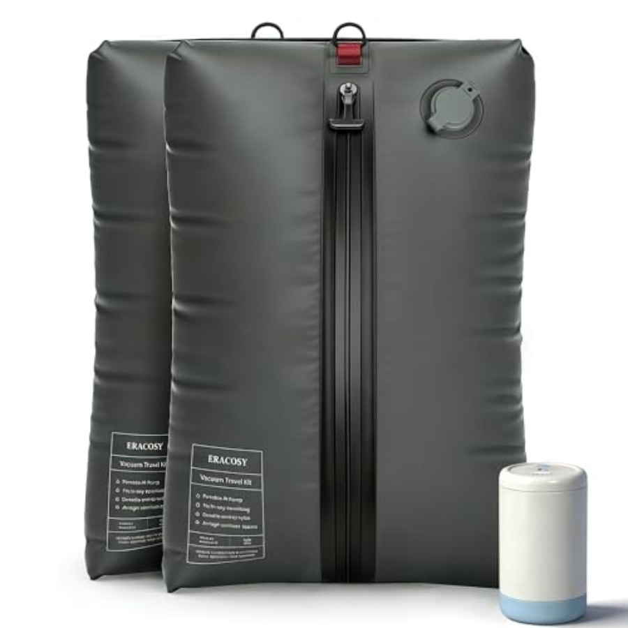 Compression Bag Vacuum - Travel Vacuum Bags with Pump for