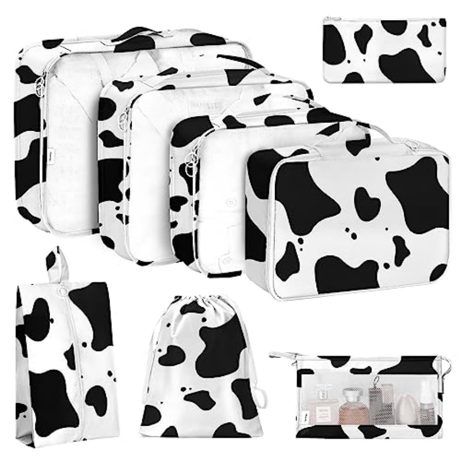 Travel Accessories Toiletries - 8 Set Packing Cubes for Travel,
