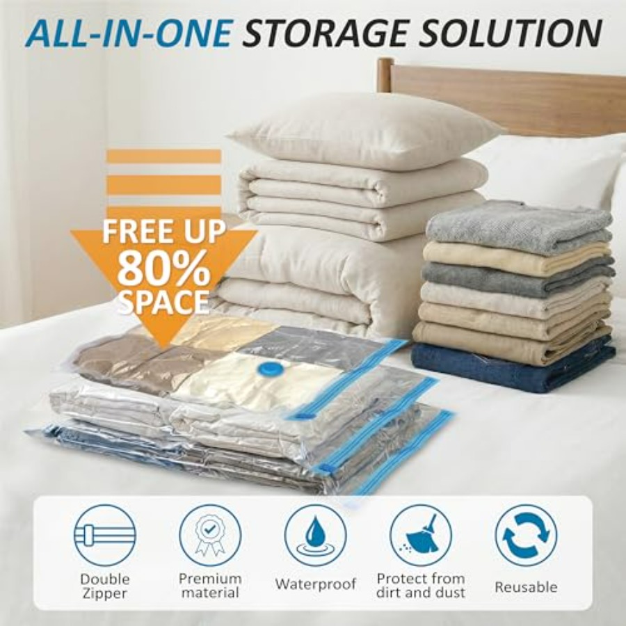 Vacuum Storage Bags, 80% Compr – Compression Bag Vacuum Bewertung und Preis