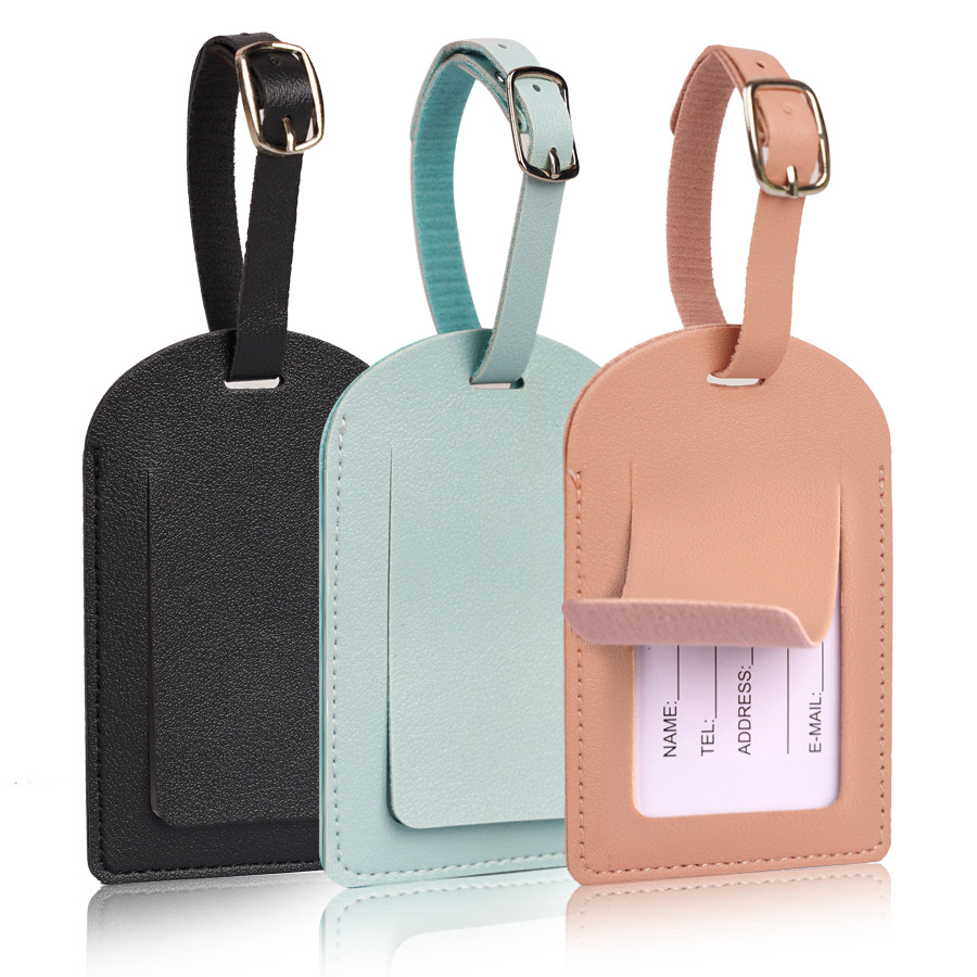 Women Men Luggage Tags PU Leat – Travel Accessories Sale Bewertung und Preis