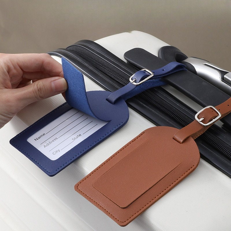 Women Men Luggage Tags PU Leat – Travel Accessories Sale Bewertung und Preis