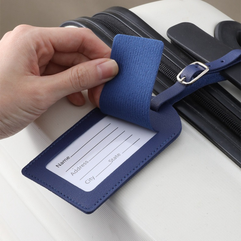 Women Men Luggage Tags PU Leat – Travel Accessories Sale Bewertung und Preis
