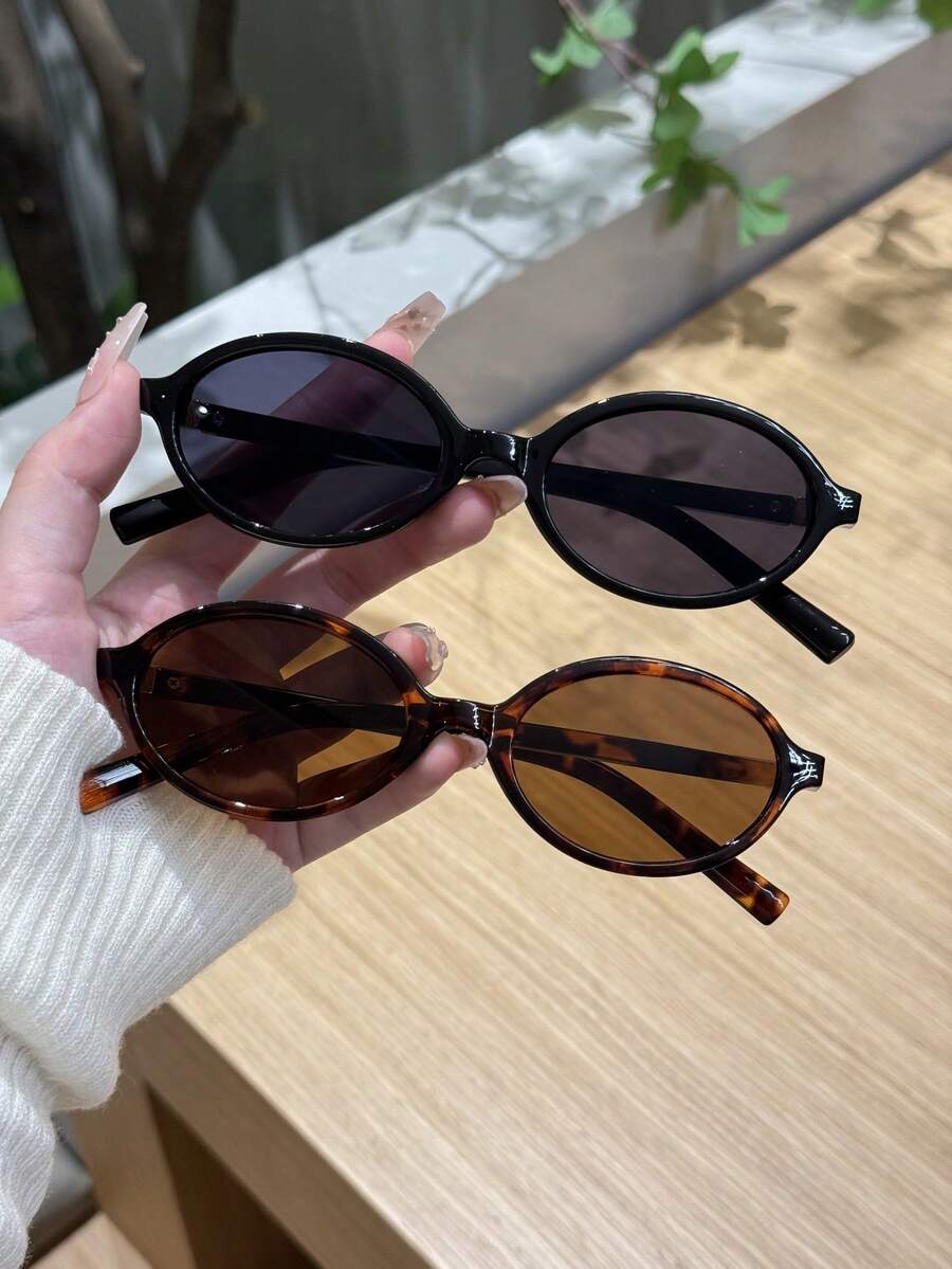 Oval Frame Retro Sunglasses Wo – Travel Accessories Unisex Bewertung und Preis