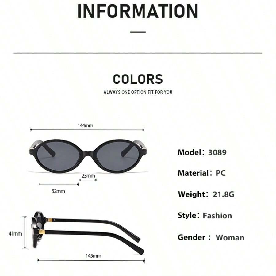 Oval Frame Retro Sunglasses Wo – Travel Accessories Unisex Bewertung und Preis