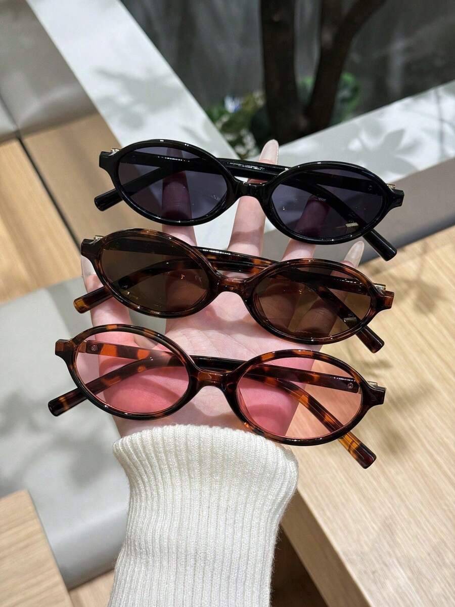 Oval Frame Retro Sunglasses Wo – Travel Accessories Unisex Bewertung und Preis
