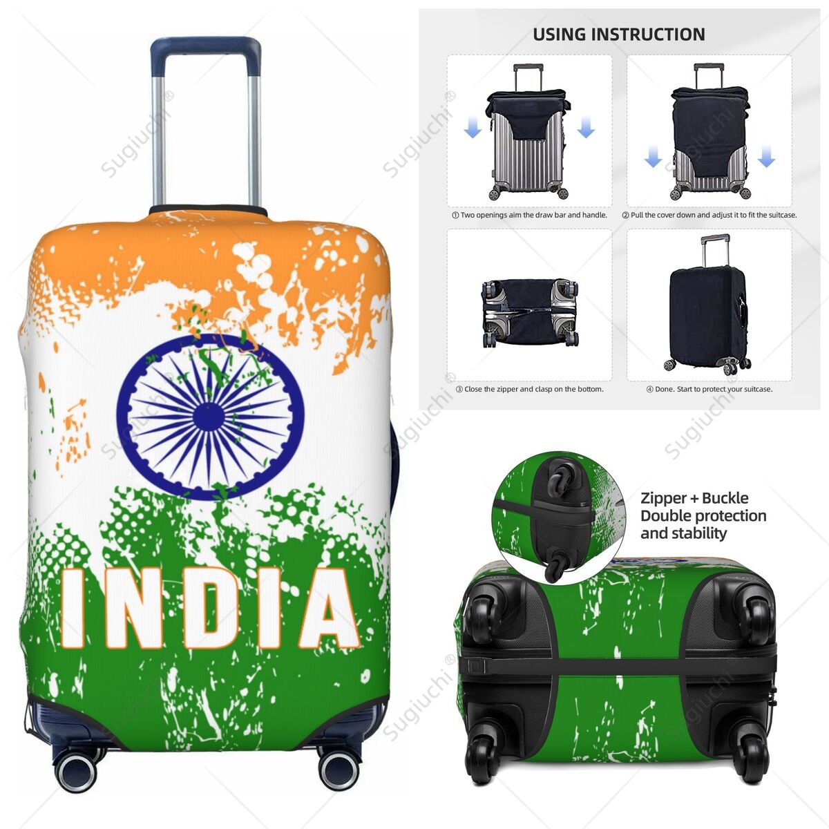India Flag Luggage Cover Suitc – Travel Accessories India Bewertung und Preis