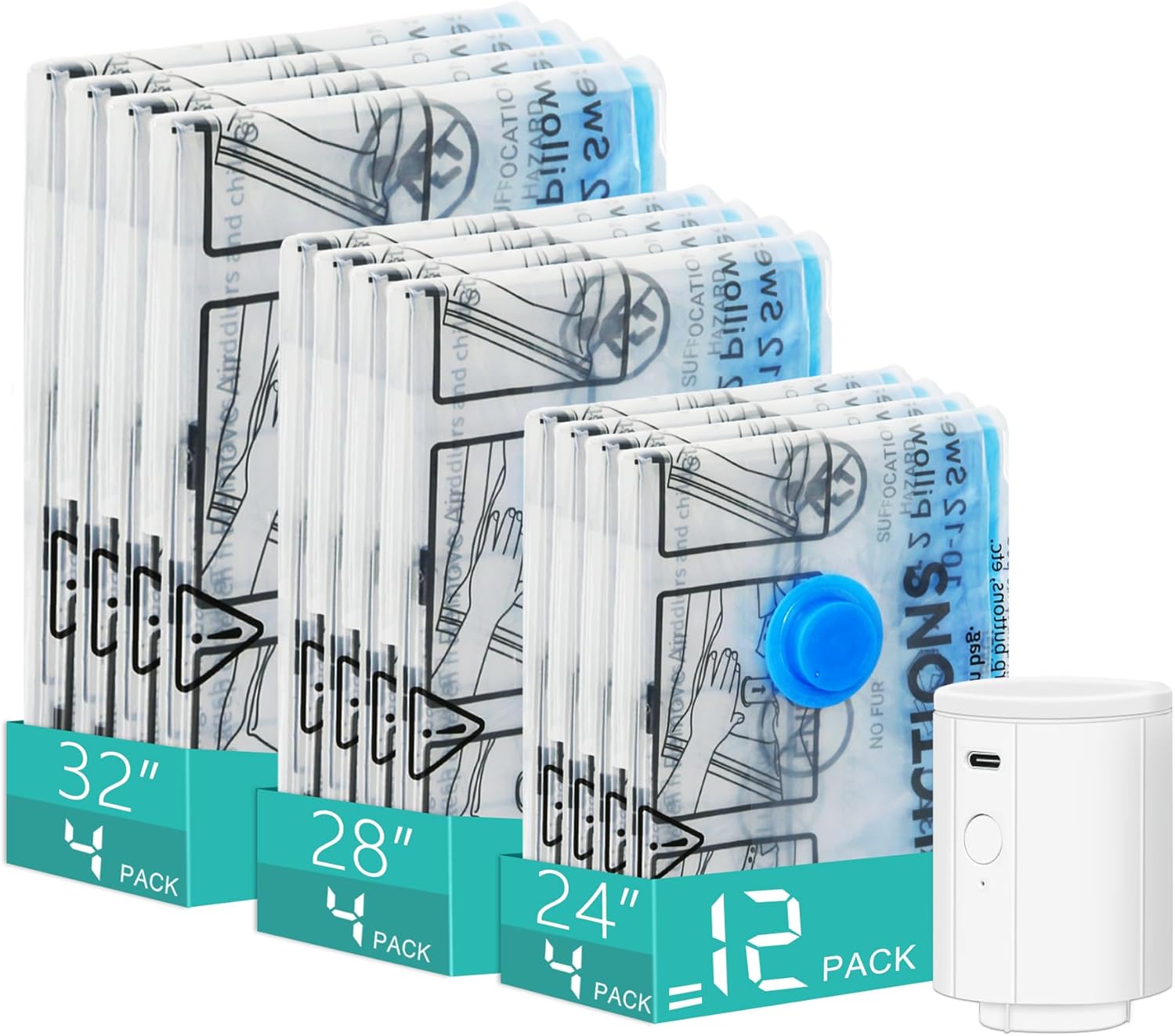 Travel Vacuum Bags with Pump,  – Compression Bag Vacuum Bewertung und Preis