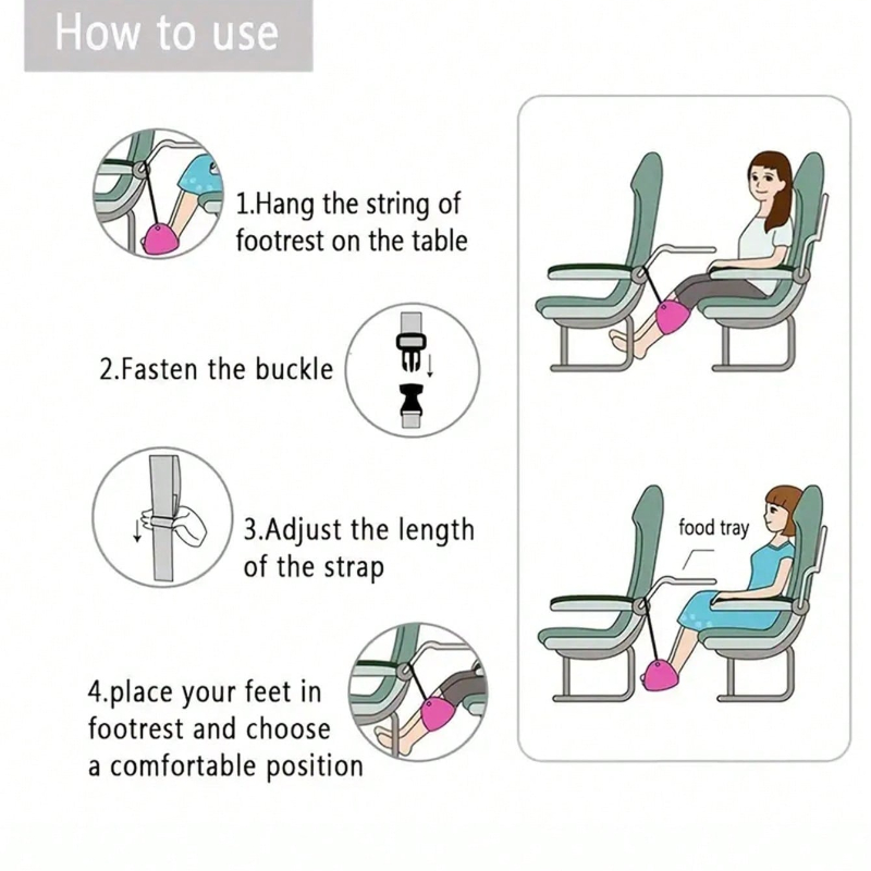 Portable Adjustable Footrest H – Travel Accessories On Plane Bewertung und Preis