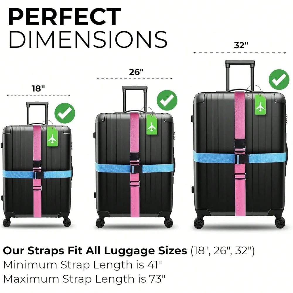 Luggage Strap Set with Luggage – Travel Accessories In Bulk Bewertung und Preis