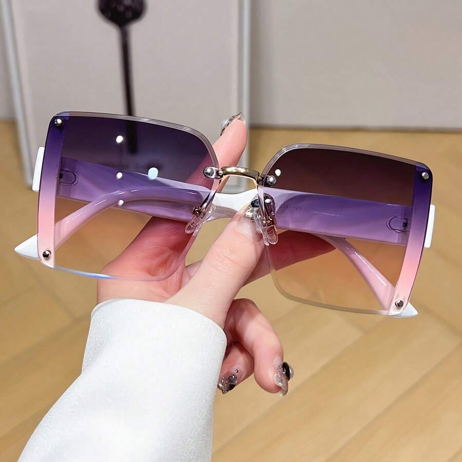 Oversized Frameless Square Gra – Travel Accessories Unisex Bewertung und Preis