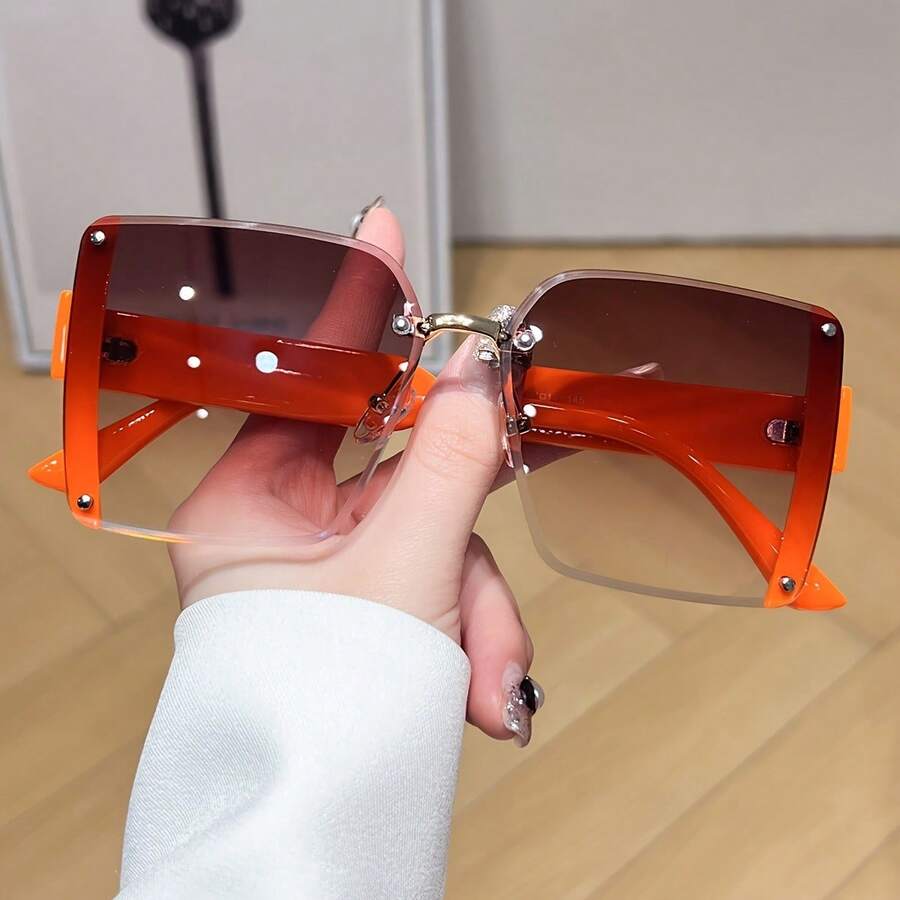 Oversized Frameless Square Gra – Travel Accessories Unisex Bewertung und Preis