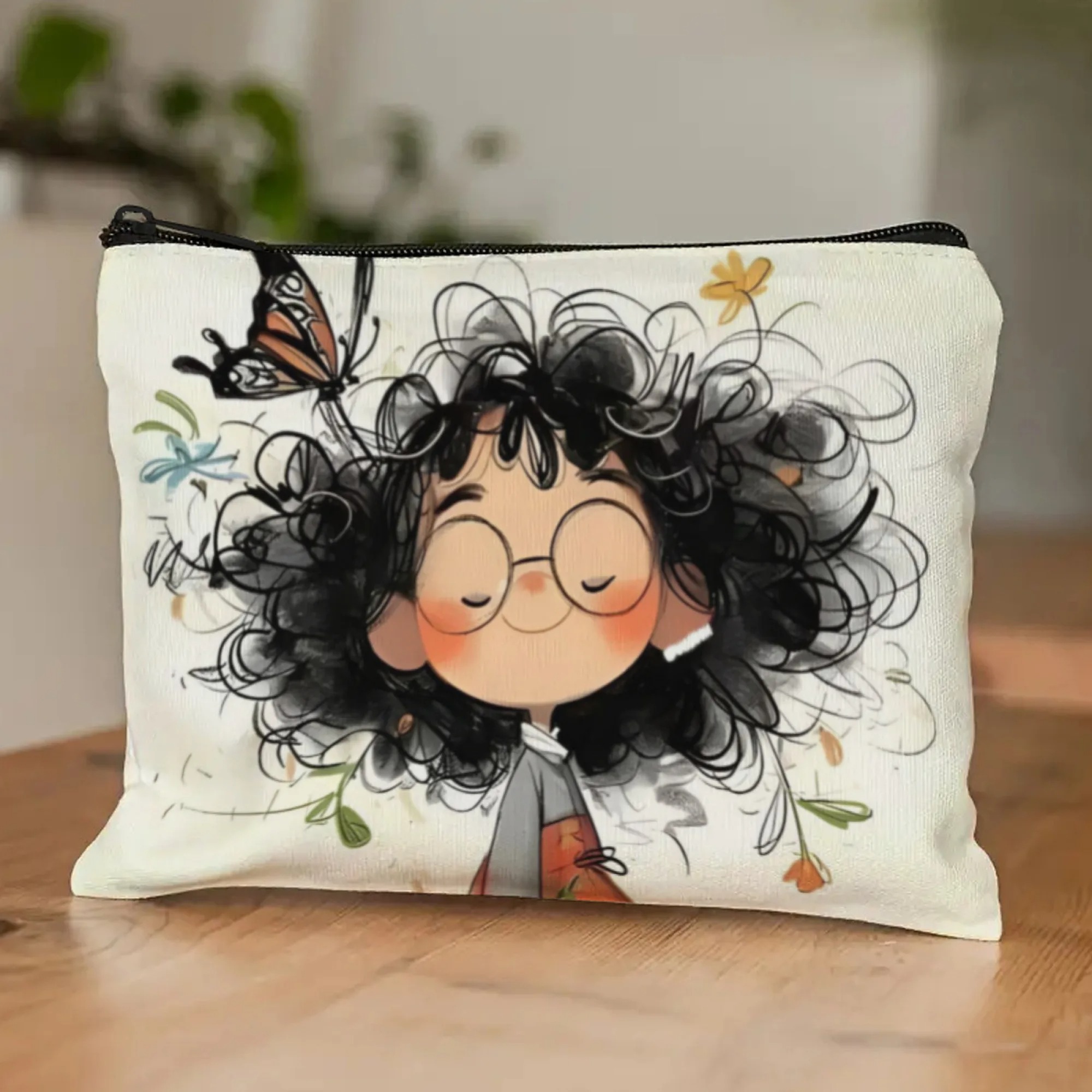 Cartoon Girl Makeup Bag Zipper – Travel Accessories Toiletries Bewertung und Preis