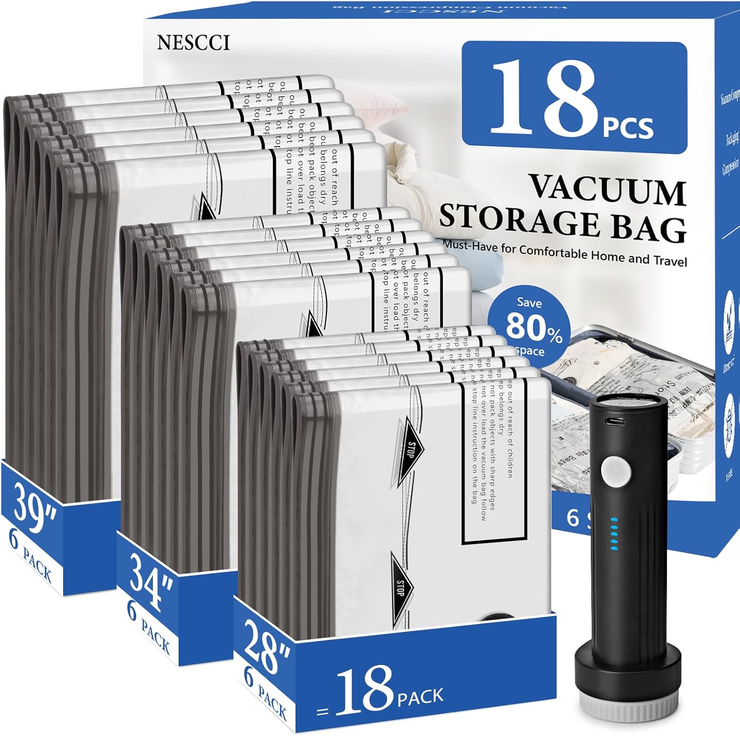 Travel Vacuum Bags for Clothin – Compression Bag Vacuum Bewertung und Preis