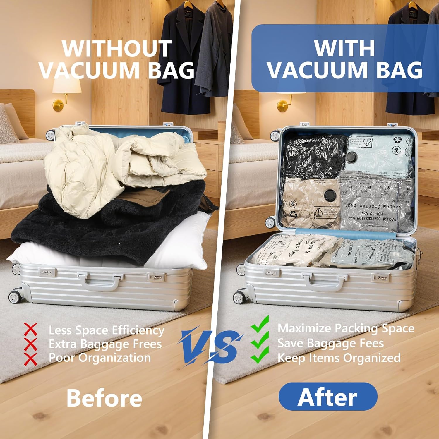 Travel Vacuum Bags for Clothin – Compression Bag Vacuum Bewertung und Preis