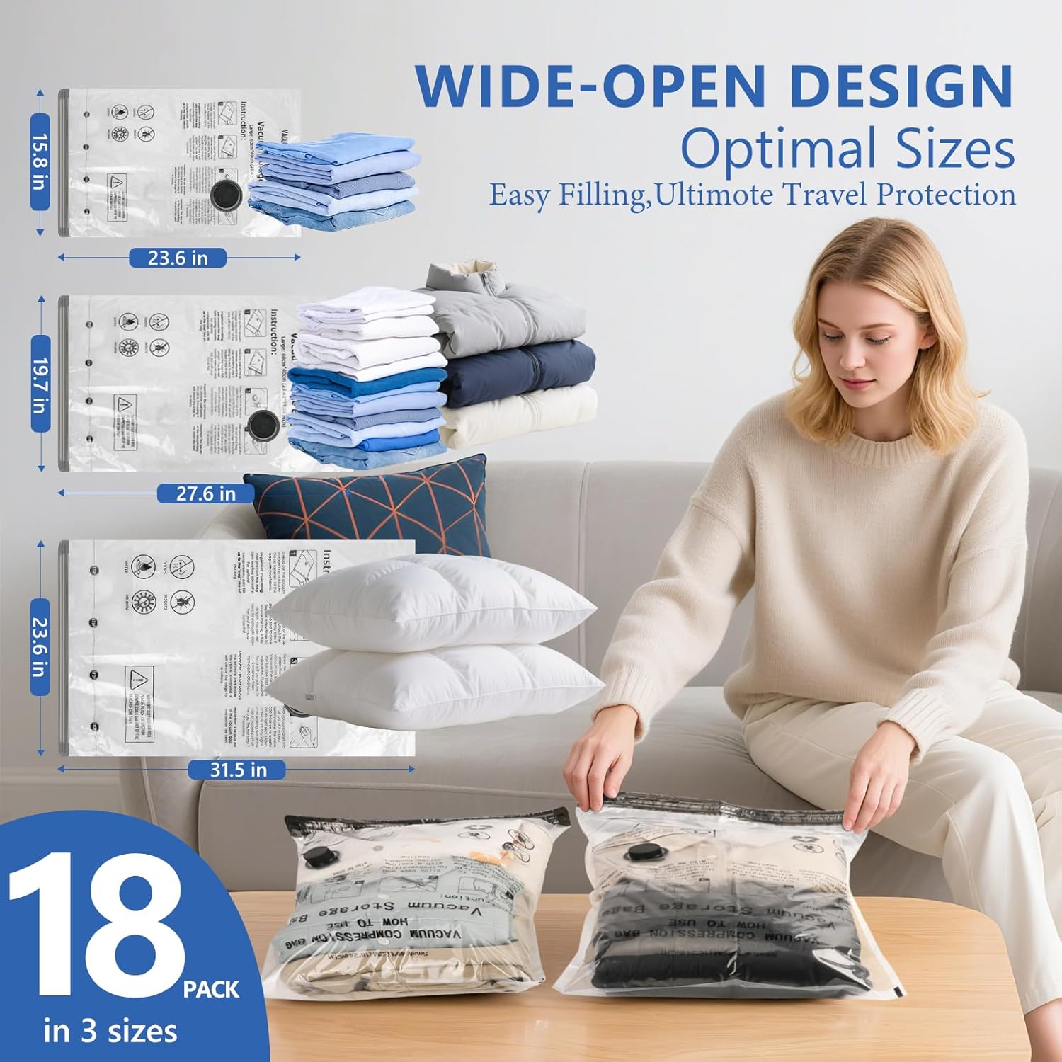 Travel Vacuum Bags for Clothin – Compression Bag Vacuum Bewertung und Preis