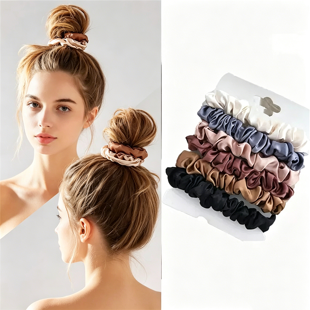 6Pcs Soft Satin Hair Scrunchie – Travel Accessories For Girls Bewertung und Preis