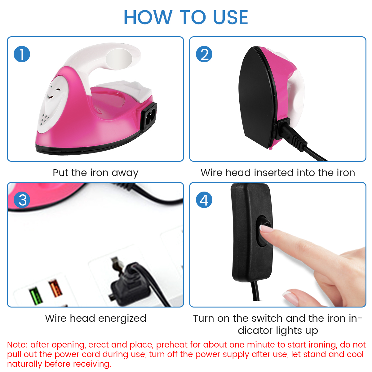 Mini Craft Iron Electric Iron  – Portable Steamer Clothes Bewertung und Preis