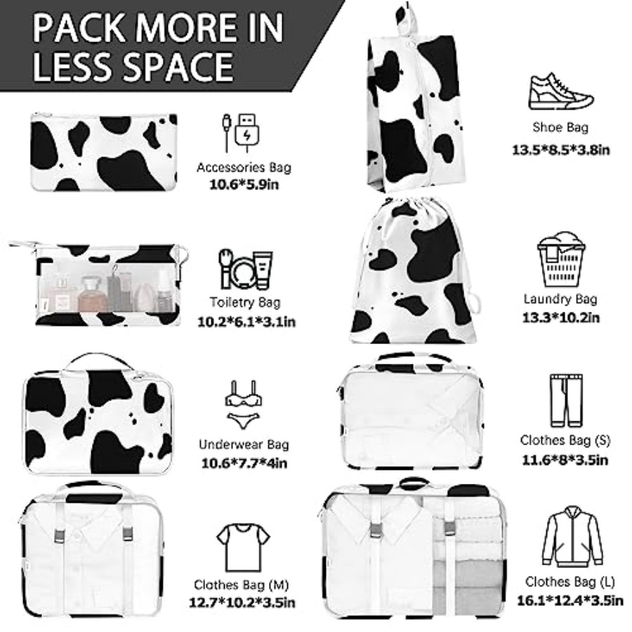 8 Set Packing Cubes for Travel – Travel Accessories Toiletries Bewertung und Preis
