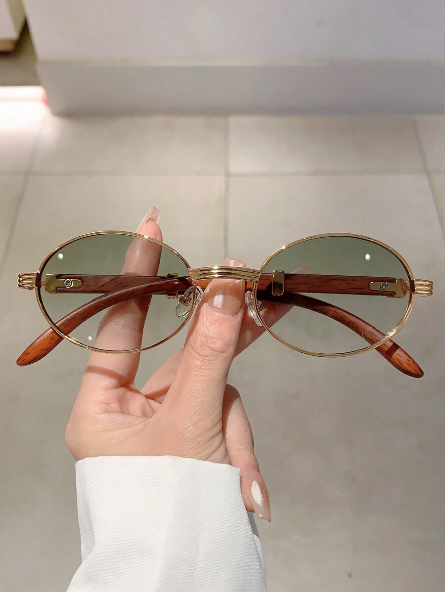 Retro Oval Frame Wood Grain Te – Travel Accessories Unisex Bewertung und Preis