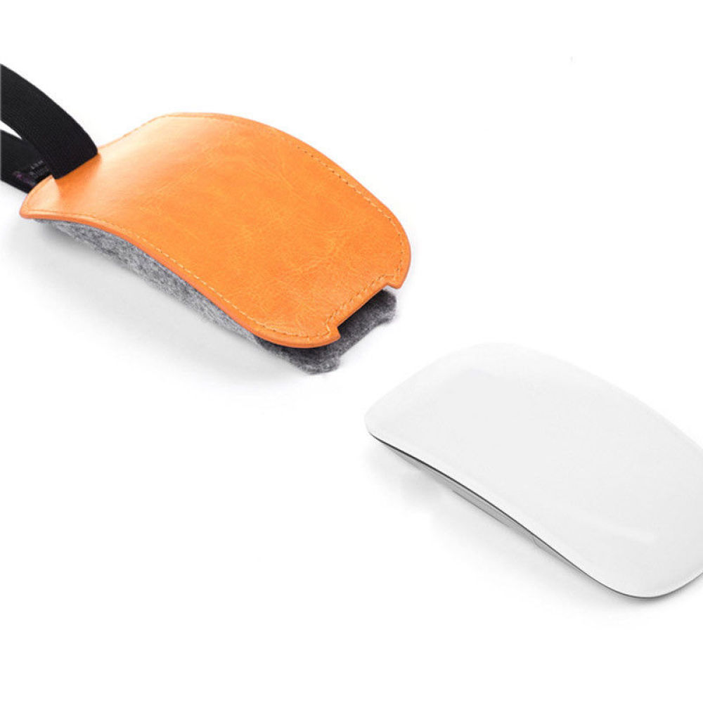 Orange PU Leather Felt Mouse P – Travel Accessories Apple Bewertung und Preis