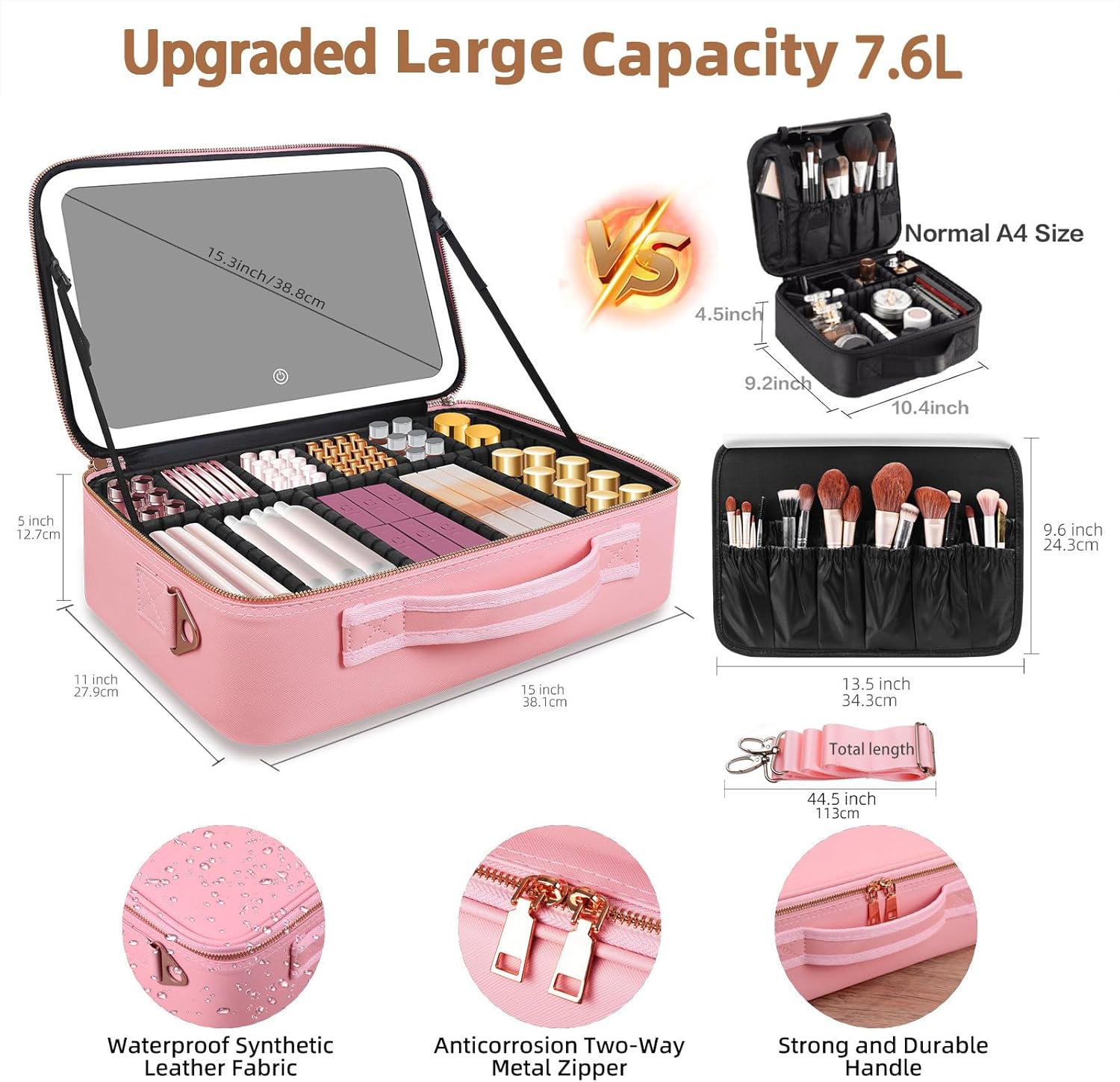 Large Capacity Makeup Bag 15'' – Travel Accessories Toiletries Bewertung und Preis